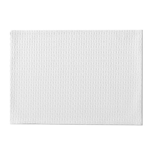 Allegro White Faux Leather Placemat, 13x18