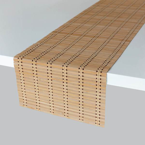 Brown Caribbean Bamboo Table Runner, 14x72