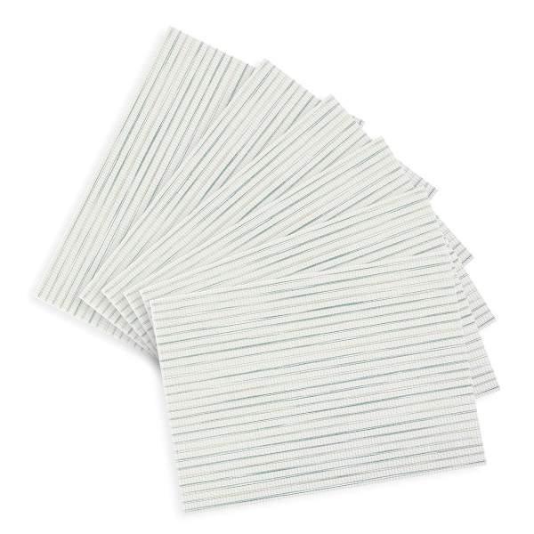 Set of 6 Ciclo Marine Blue Woven Vinyl Placemats, 13x18
