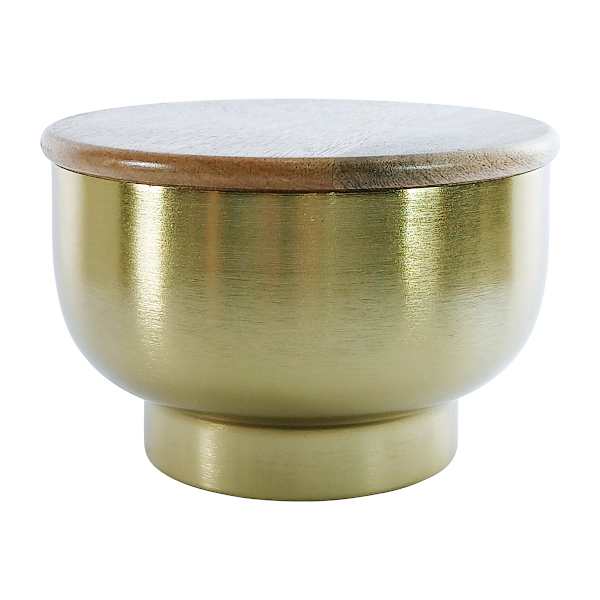 Blue Cypress & Oud Scented Gold Jar Candle, 20oz