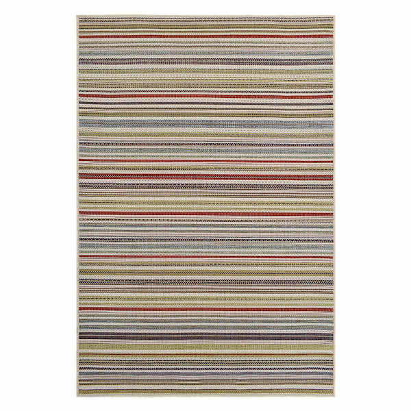 (E531) Magic Multicolor Striped Outdoor Area Rug, 8x10