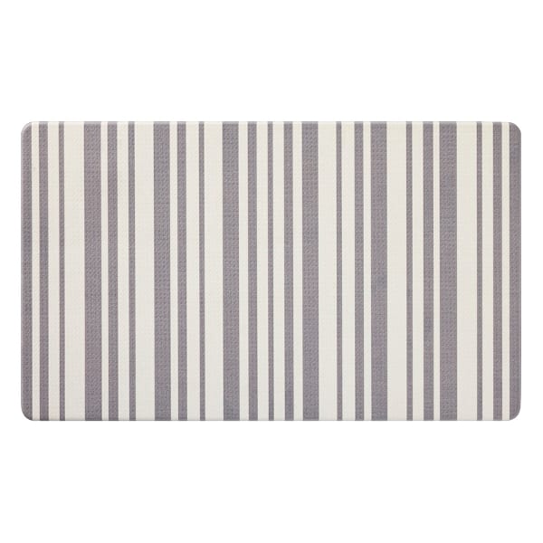 Tan & White Striped Kitchen Mat, 18x30
