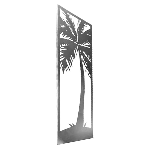Found & Fable Silver Iron Palm Wall Decor, 35"