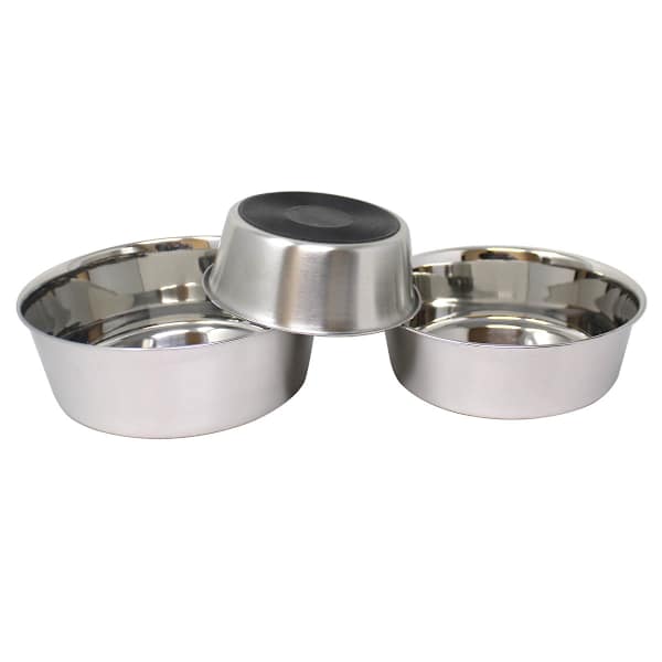 Stainless Steel Bowl W Rubber Base 14 Cups