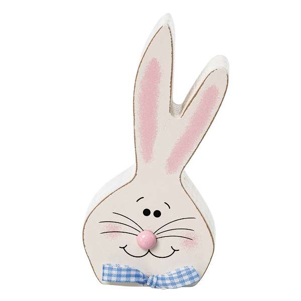 Homespun Easter Wooden Boy Bunny, 5"