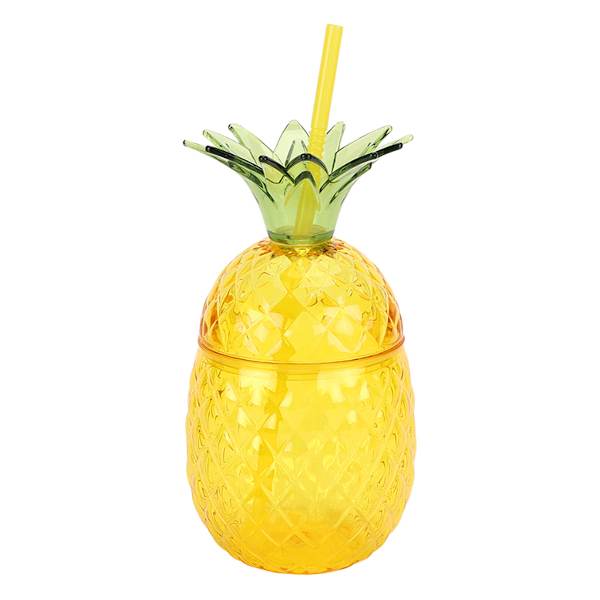 Oh Joy! Pineapple Cup with Straw, 16oz