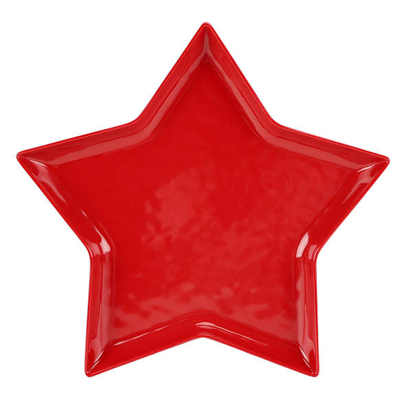 Red Star Plate, 10.5"