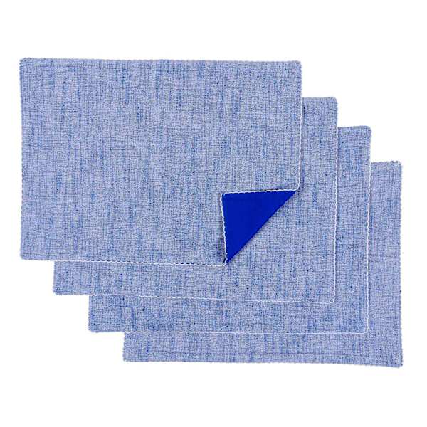 Bistro Set of 4 Chambray Blue Placemats, 18x13