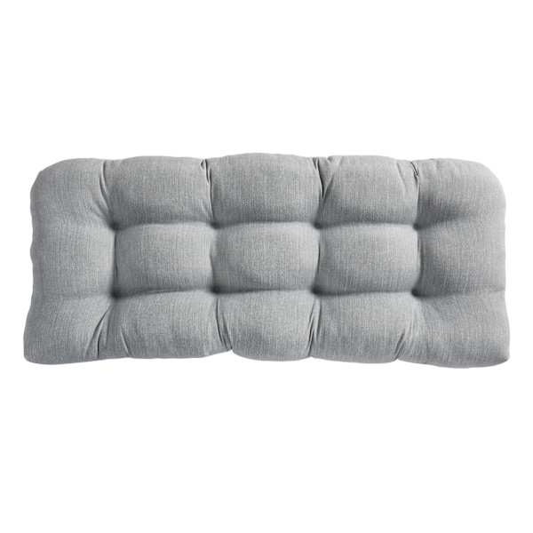 Tahiti Silver Outdoor Wicker Settee Cushion