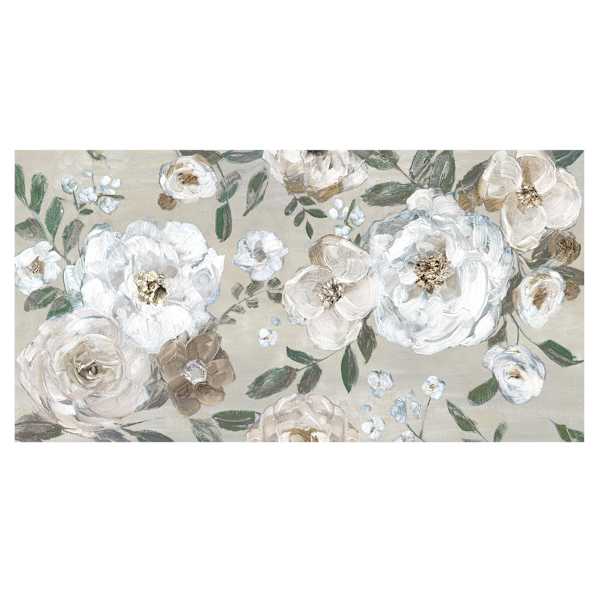 Cook N' Comfort Grey Floral Anti-Fatigue Kitchen Mat, 20x39
