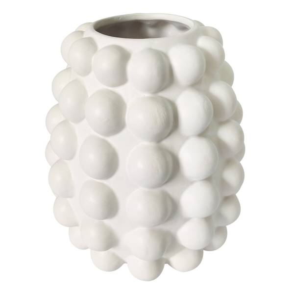 Crosby St. White Bubble Vase, 8"