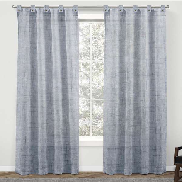 Blue Light Filtering Tab Top Curtain Panel, 84"