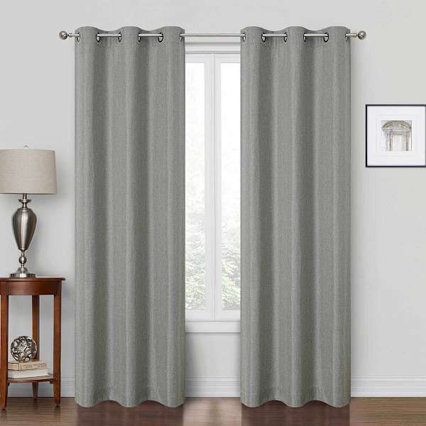 Rockwell Solid Sage Blackout Grommet Curtain Panel, 84"