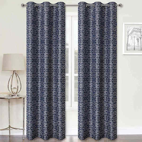 2-Pack Koa Blue Light Filtering Grommet Curtain Panel Set, 84"