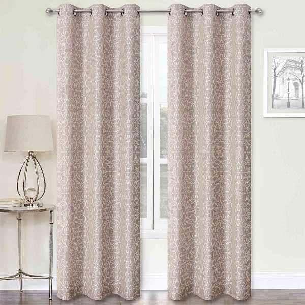 2-Pack Koa Linen Light Filtering Grommet Curtain Panel Set, 84"