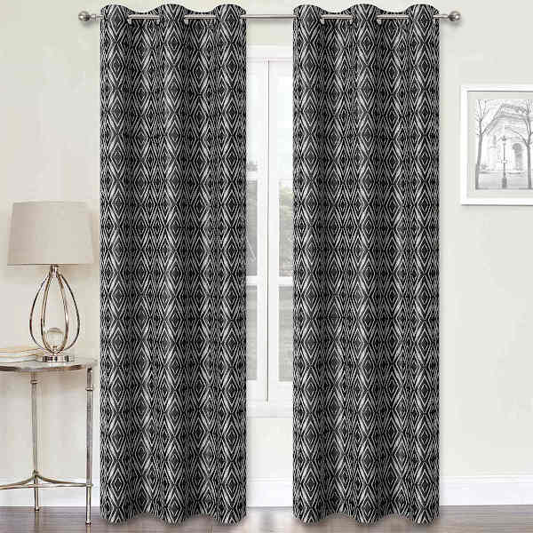 2-Pack Black Light Filtering Grommet Curtain Panels, 84"