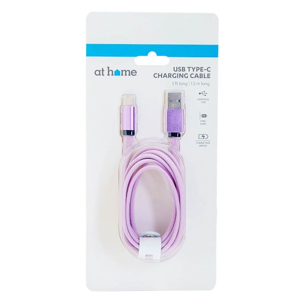 Usb C Charging Cord - Purple- Lavender Fog