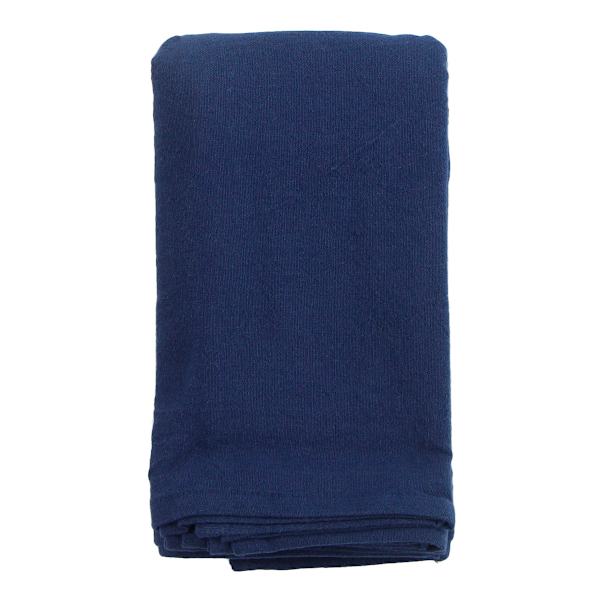 Set of 4 Navy Blue Linen-Like Cotton Napkins, 18"