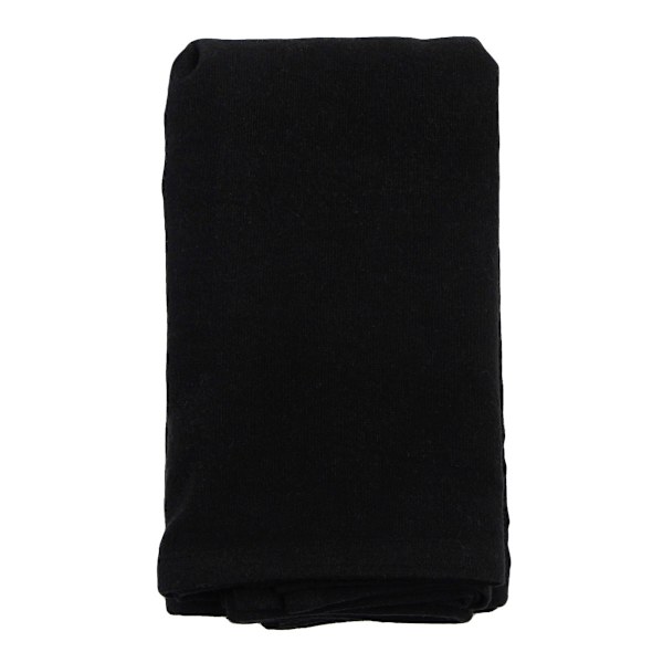 Set of 4 Black Linen-Like Cotton Napkins, 18"