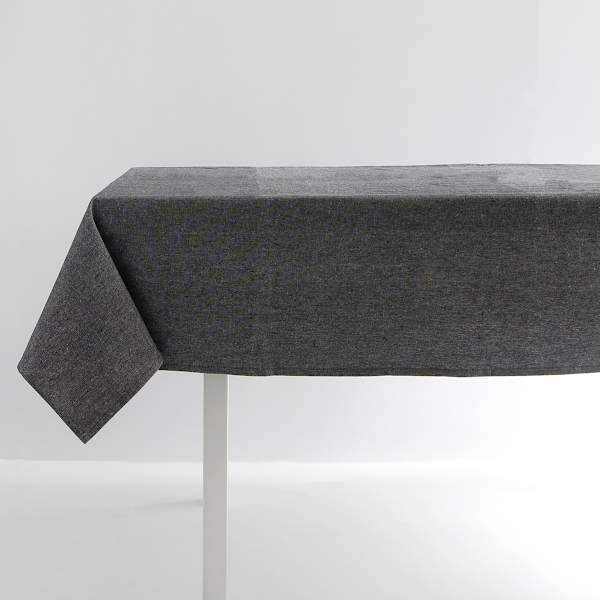 Black & Grey Mix 100% Cotton Tablecloth, 60x84