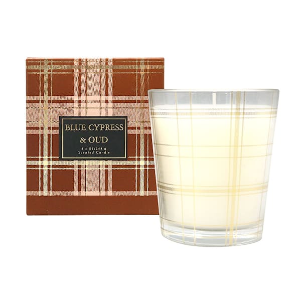 Blue Cypress & Oud Scented Jar Candle, 8.6oz