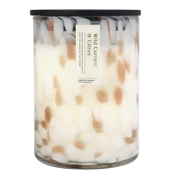 Wild Currant & Citrus Scented Confetti Glass Jar Candle, 17.6oz