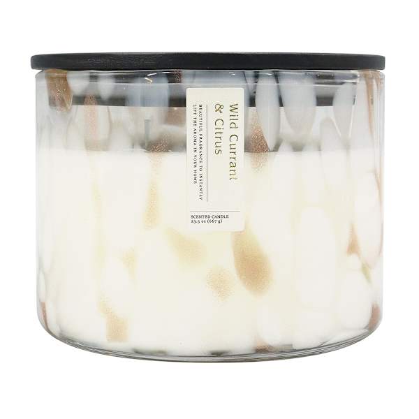Wild Currant & Citrus Scented Confetti Glass Jar Candle, 23.5oz