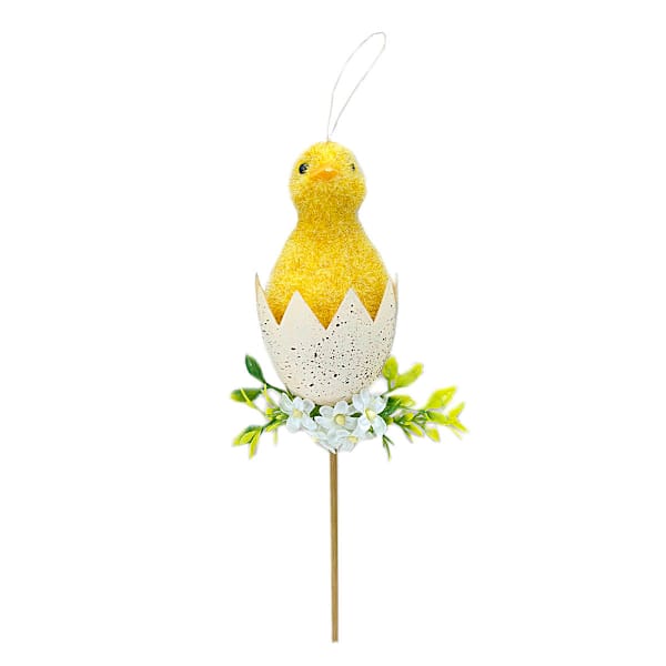 Homespun Easter Chick Pick, 11"