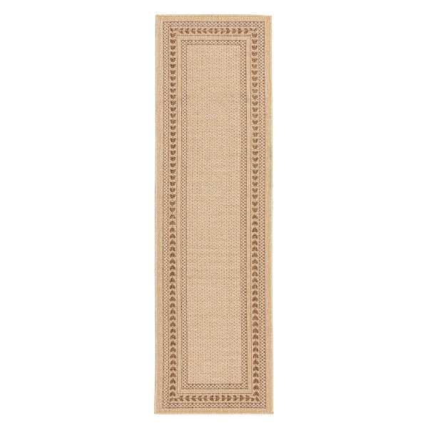 (E523) Providence Santorini Sutton Natural Outdoor Runner, 2x7
