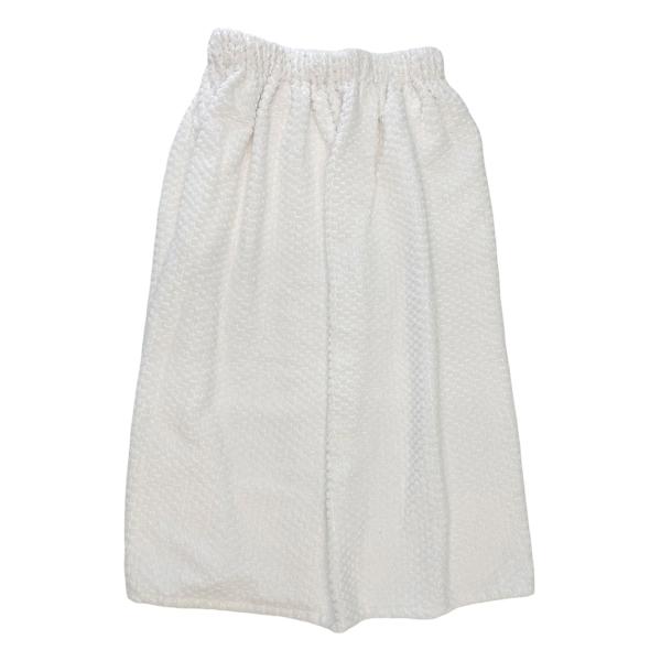 White Textured Terry Shower Wrap, 31x60