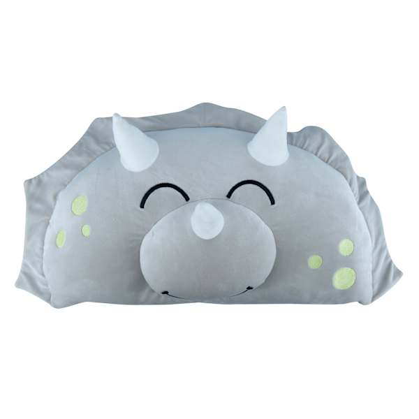 Tiny Dreamers Triceratops Headboard Pillow, 15x23.5