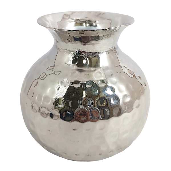 Found & Fable Hammered Metal Bud Vase, 4"