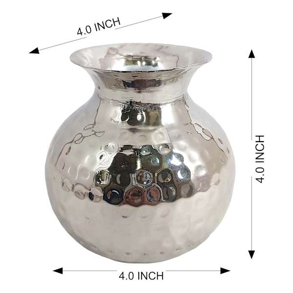 Found & Fable Hammered Metal Bud Vase, 4"