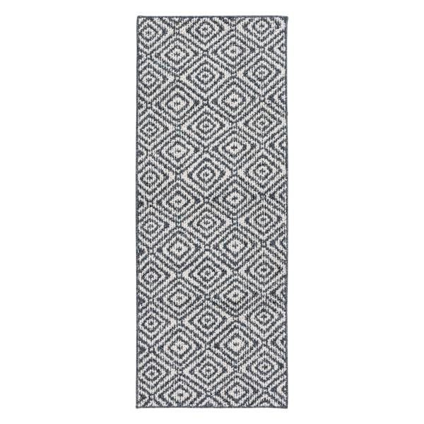 Navy Blue & Ivory Classic Loop Accord Runner, 2x5