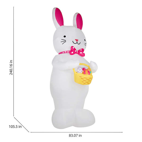 Airblown Bunny with Easter Basket Inflatable, 20'