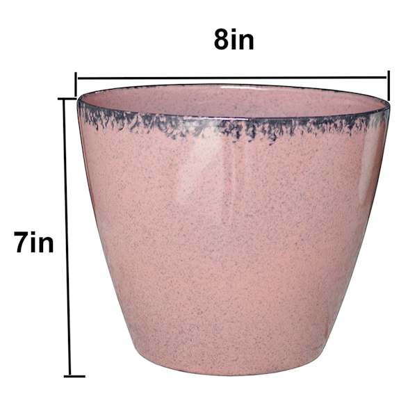Honeybloom Robin Pink Outdoor Planter, 8"