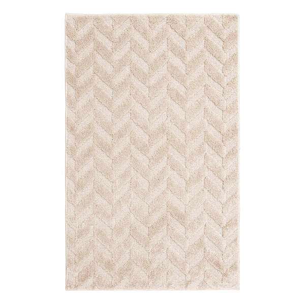 Waterford Ivory Chevron Washable Accent Rug, 36x56