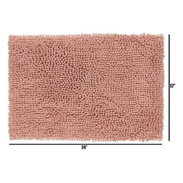 Tiny Dreamers Treats & Tiaras Pink Noodle Bath Rug, 17x24