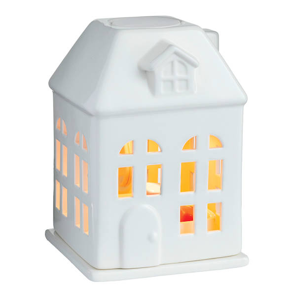 Porcelain House Canopy Illumination Fragrance Wax Warmer