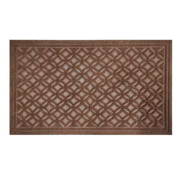 Brown Tractor Texture Rubber Doormat, 18x30