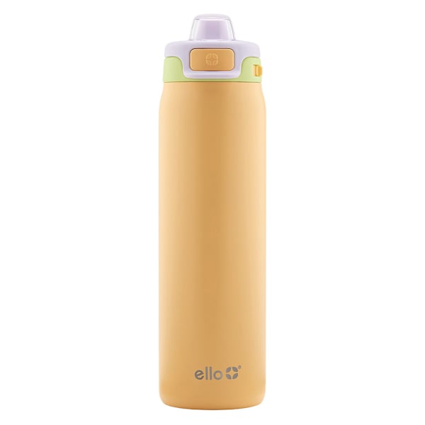 Ello Pop & Fill Sunset Meadow Stainless Steel Water Bottle, 22oz