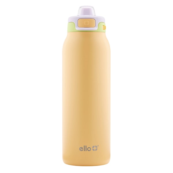 Ello Pop & Fill Sunset Meadow Stainless Steel Water Bottle, 32oz