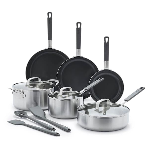 Bobby Flay 12-Piece 3-Ply Cookware Set