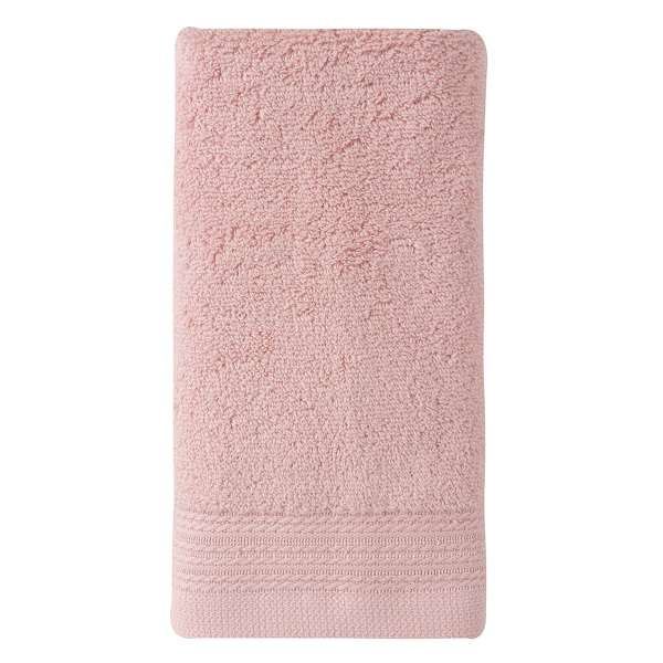 Honeybloom Plush Performance Solid Pink Hand Towel, 16x28