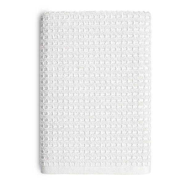 Crosby St. White Terry Waffle Cotton Bath Towel, 30x54