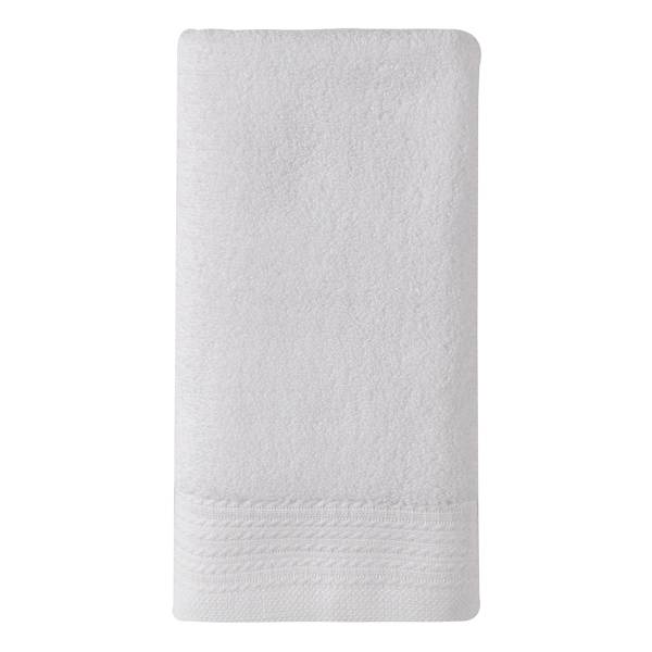 Honeybloom Plush Performance Solid White Hand Towel, 16x28