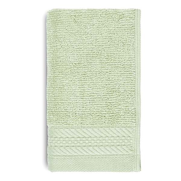 Honeybloom Plush Performance Solid Sage Washcloth, 13"