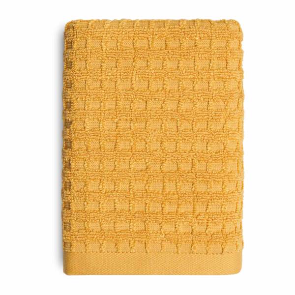 Crosby St. Ochre Terry Waffle Cotton Hand Towel, 16x28