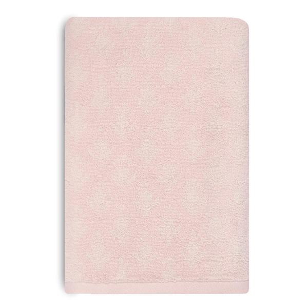 Honeybloom Plush Performance Pink Patterned Cotton Bath Towel, 30x54