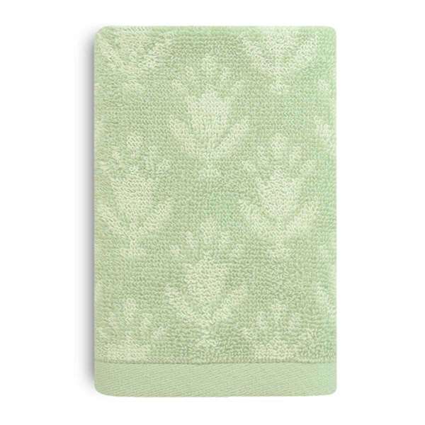 Honeybloom Plush Performance Sage Patterned Cotton Washcloth, 13"